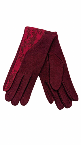 WOOLEN LACES RED GLOVES
