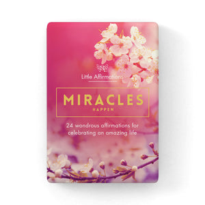 MIRACLES HAPPEN AFFIRMATION CARDS