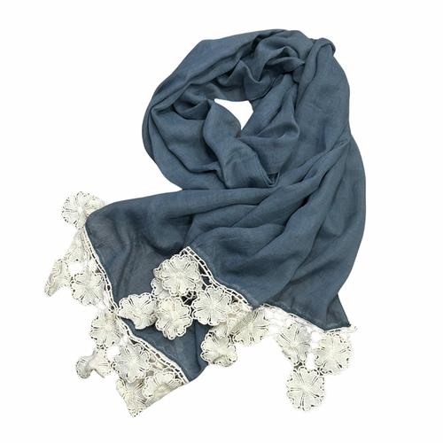 HOLIDAY SCARF BLUE