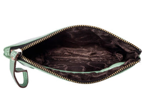 GIA CLUTCH LEATHER [COL:MINT]