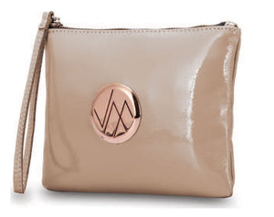 GIA LEATHER CLUTCH [COL:NUDE]