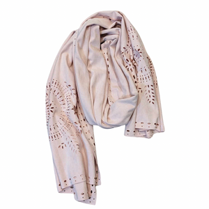 PEONY SUEDE SCARF 