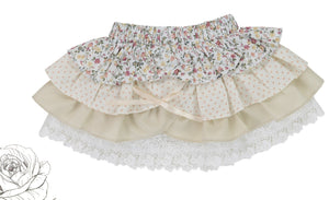ROSE & LACE SKIRT [Sz:3 COL:ROSE & LACE]