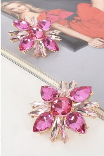 JEWELLED FLORAL EARRINGS 