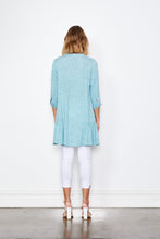 SPECKLE PRINT TUNIC [Sz:M COL:BLUE]