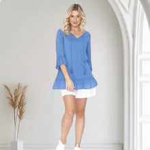 TORI LINED TUNIC [Sz:10 COL:CHINA BLUE]