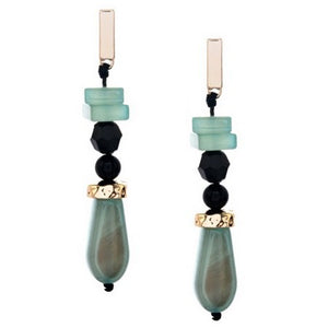 RESIN BEAD DROP EARRINGS