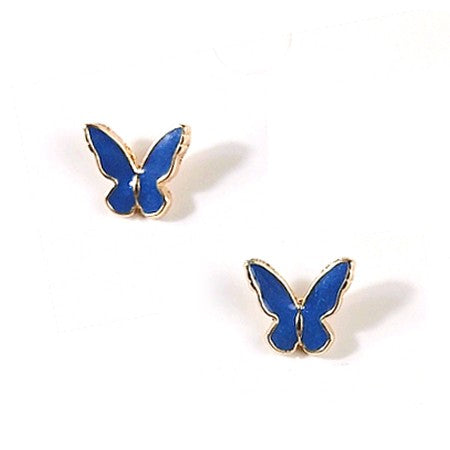 ENAMEL BUTTERFLY EARRINGS