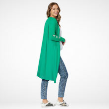 SUPERSTAR LONGLINE CARDIGAN [Sz:M (12) COL:JADE]