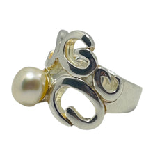 FRESHWATER PEARL SS RING 8