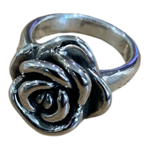 ROSE RING STERLING SILVER SIZE8