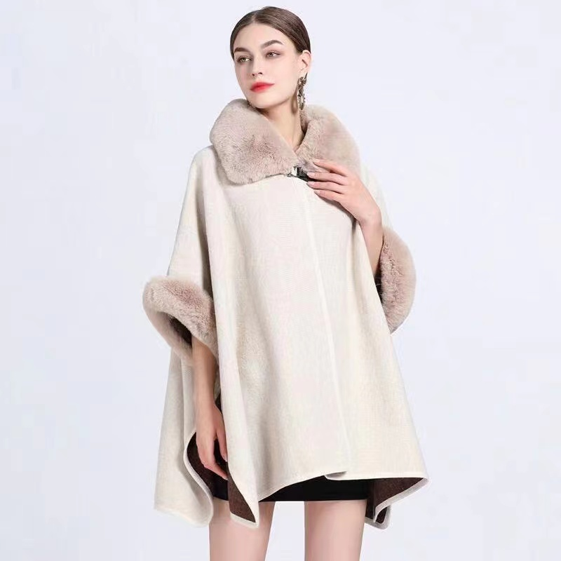 SADIE CAPE [Sz:ONE SIZE  COL:BEIGE]