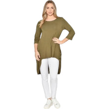 HI LO JERSEY TUNIC KHAKI [Sz:S COL:KHAKI]