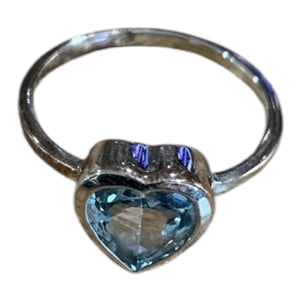 TURQUOISE STERL SILV RING 7