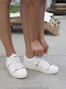 REMI SNEAKER WHITE/GOLD [COL:WHITE Sz:37]