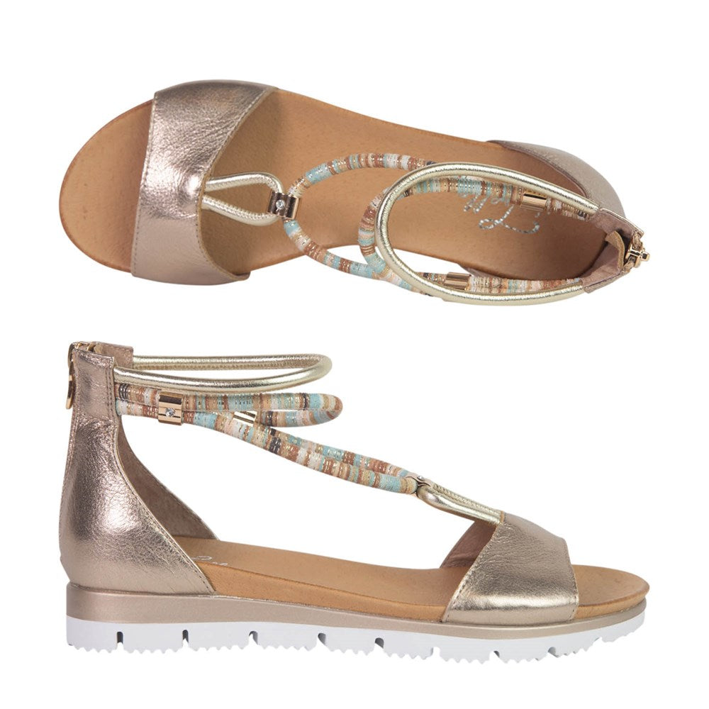 MELROSE SANDAL CHAMPAGNE [COL:CHAMPAGNE  Sz:37]