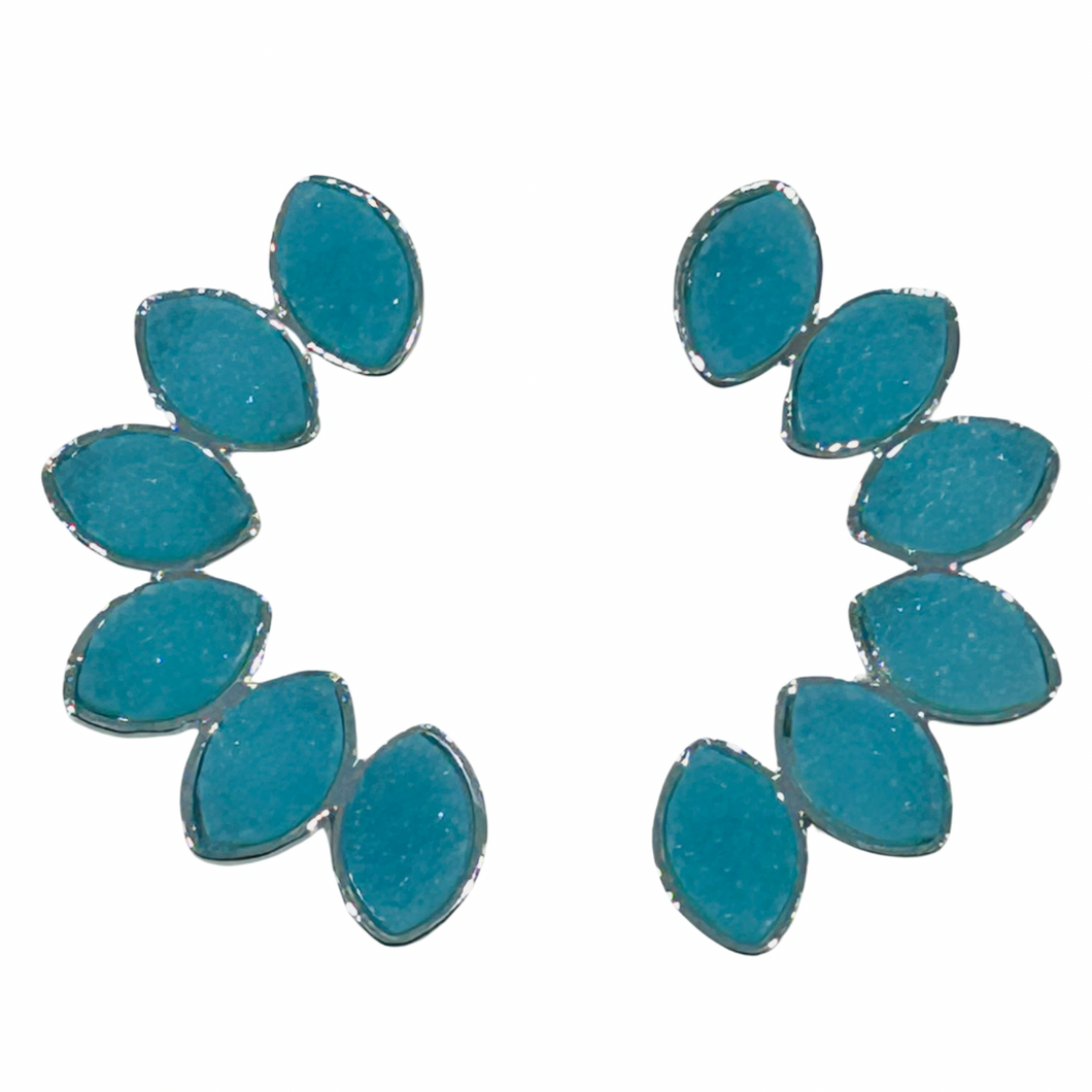 MERIDIAN EARRINGS AQUA