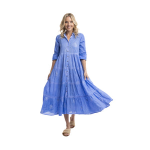 VALERIE DRESS MAXI [Sz:12 COL:BLUE]