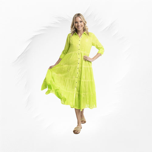 VALERIE MAXI DRESS [Sz:10 COL:LIME]