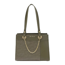 JUNE CHAIN DETAIL VEGAN BAG [COL:OLIVE]