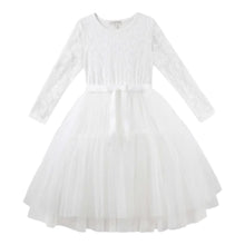 PRINCESS LACE L/S TUTU DRESS [Sz:3 COL:IVORY]