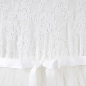 PRINCESS LACE L/S TUTU DRESS [Sz:3 COL:IVORY]