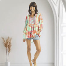 SARAH BOHO TOP [Sz:10 COL:MULTI PRINT]