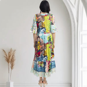 BELLAGIO PEAK DRESS [Sz:12 COL:PRINT]