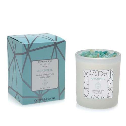 AMAZONITE CRYSTAL INFUSIONS CANDLE
