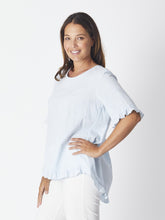 SKY RUFFLE TOP