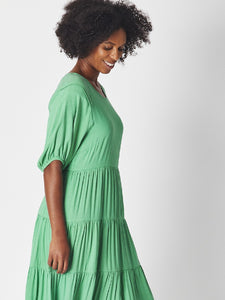 PUFF SLEEVE DRESS [Sz:12 COL:MINT]