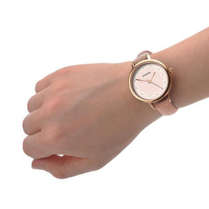 ROSE GOLD CASE ROSE FLORAL WATCH DIAL WITH STONES