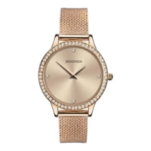 SEKONDA ROSE GOLD S/STEEL WATCH 