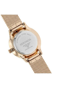 SEKONDA ROSE GOLD S/STEEL WATCH 