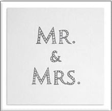 MR & MRS WEDDING CARD
