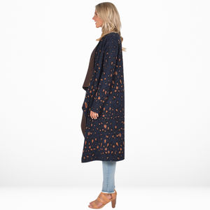 FLYAWAY CARDIGAN [Sz:FREE COL:NAVY LEOPARD]