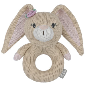 KNITTED RATTLE - AMELIA THE BUNNIE