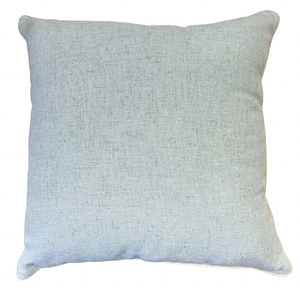 PIPED LINEN CUSHION BLUE 