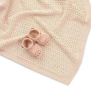 BAILEY POINTELLE BABY BLANKET SHELL