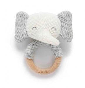 KNITTED ELEPHANT RATTLE 