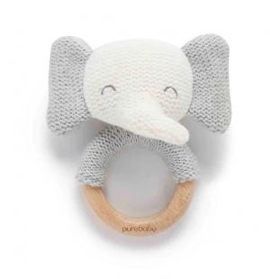 KNITTED ELEPHANT RATTLE