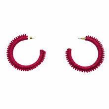 BEAD DETAIL HOOP EARRINGS 