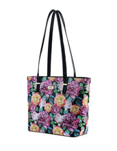 AUSTIN ROSE PATENT LEATHER TOTE