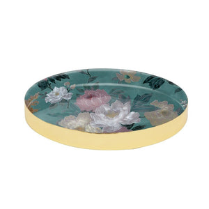 BRASS & ENAMEL TRAY 2