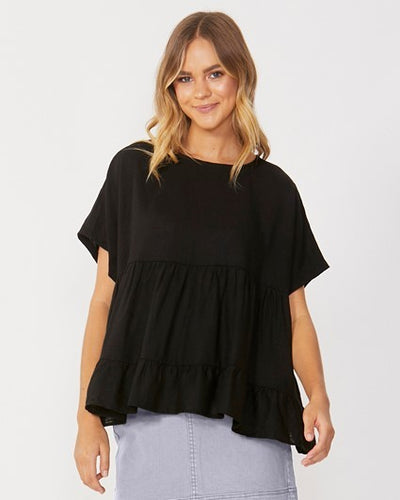 DAPHNE TOP [Sz:12 COL:BLACK]