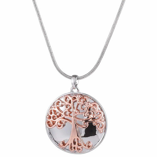 SILVER/ROSE GOLD TREE NECKLACE