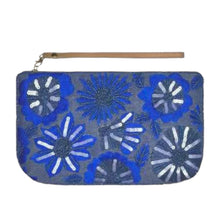 FLOURISH CLUTCH - SAPPHIRE