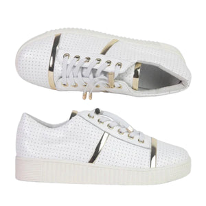 REMI SNEAKER WHITE/GOLD